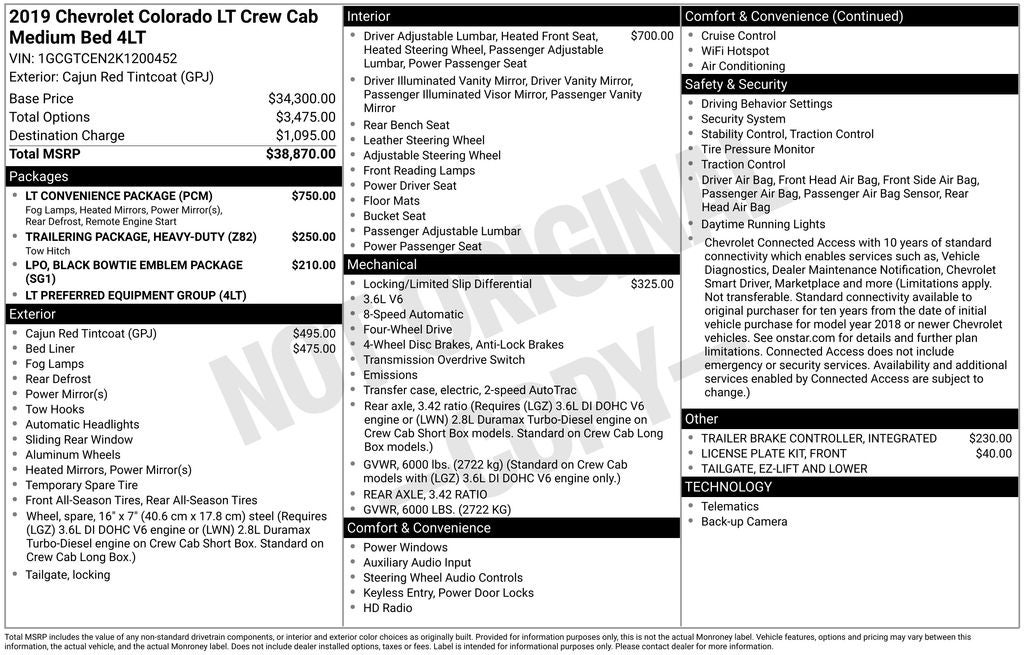 2019 Chevrolet Colorado LT