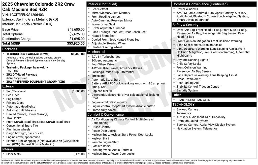 2025 Chevrolet Colorado ZR2