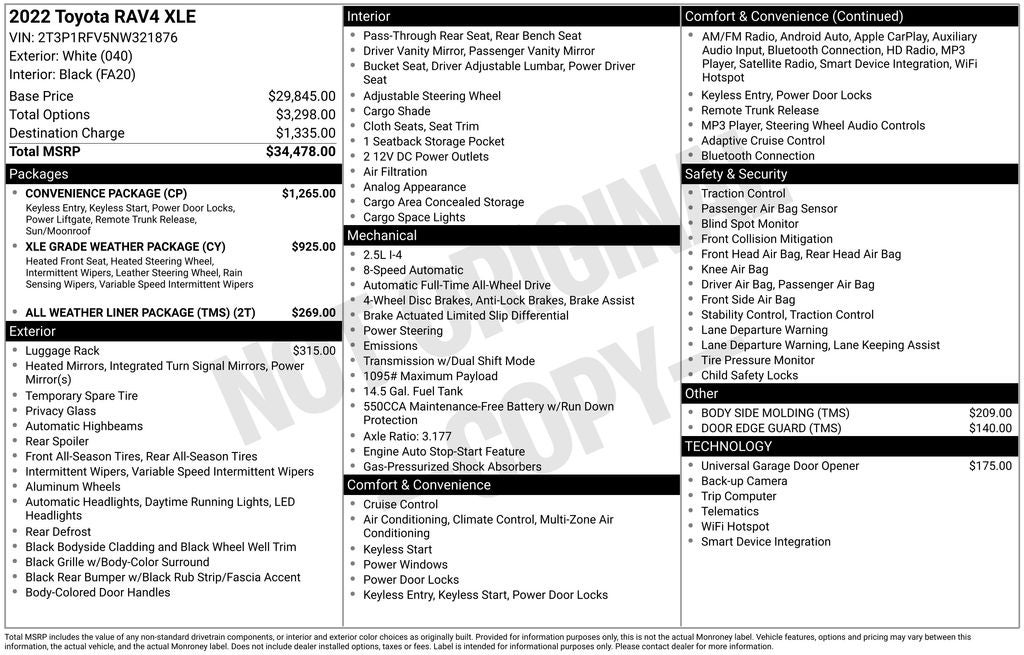 2022 Toyota RAV4 XLE