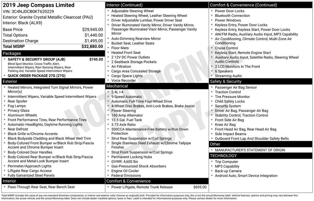 2019 Jeep Compass Limited