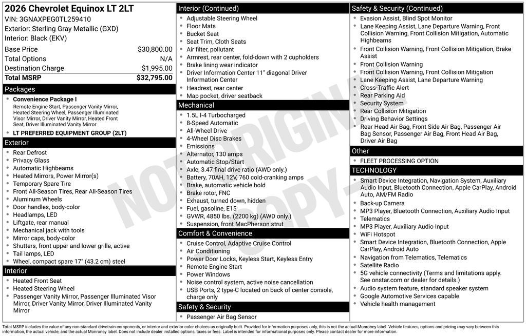2026 Chevrolet Equinox LT