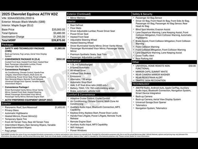 2025 Chevrolet Equinox ACTIV