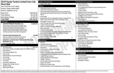 2018 Toyota Tundra Limited