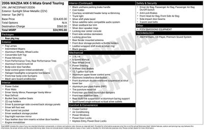 2006 Mazda Mazda Miata Grand Touring
