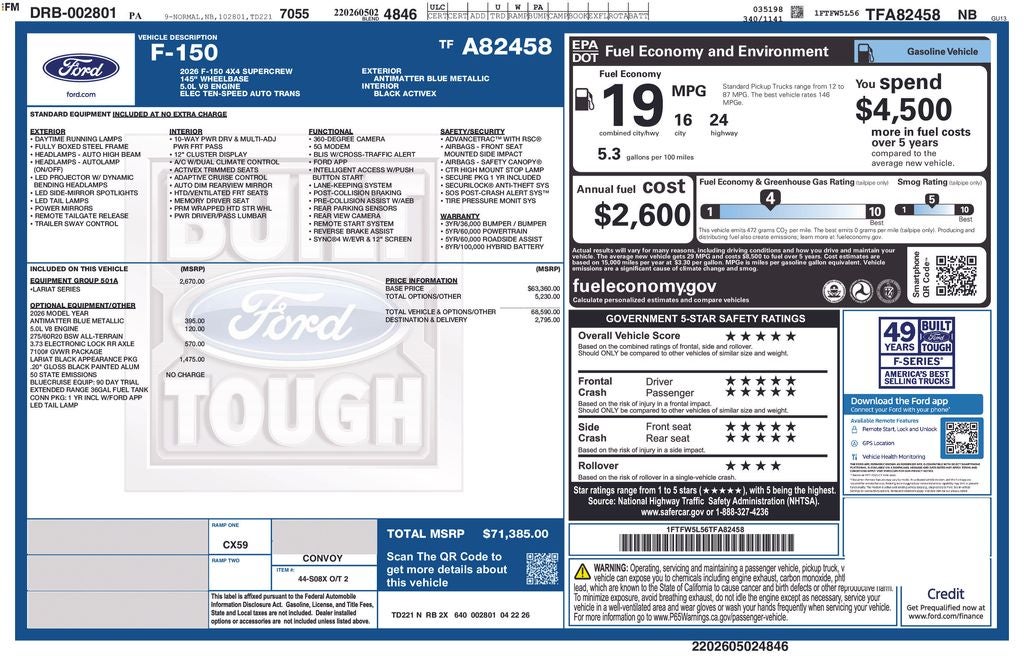 2026 Ford F-150 Lariat®