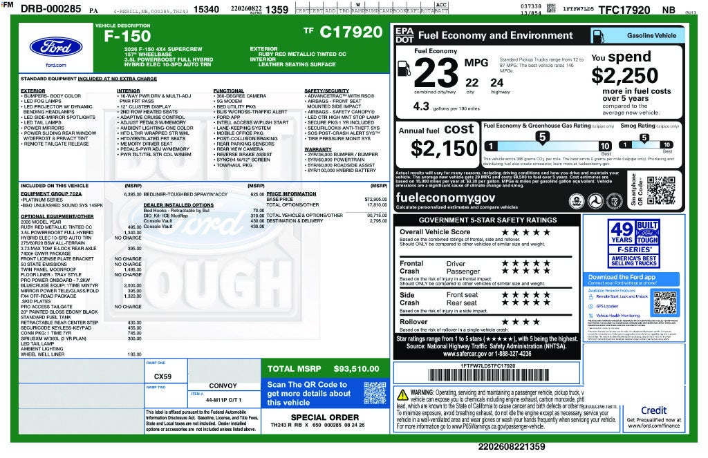 2026 Ford F-150 Platinum®
