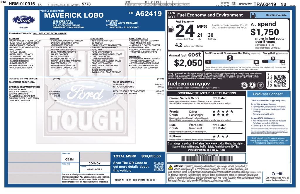 2026 Ford Maverick Lobo™